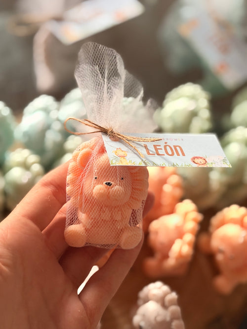 Souvenir Vela Baby Shower - León