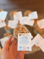 10 Souvenirs Vela Baby Shower - Frasco con oso