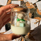10 Souvenirs Vela Baby Shower - Frasco con oso