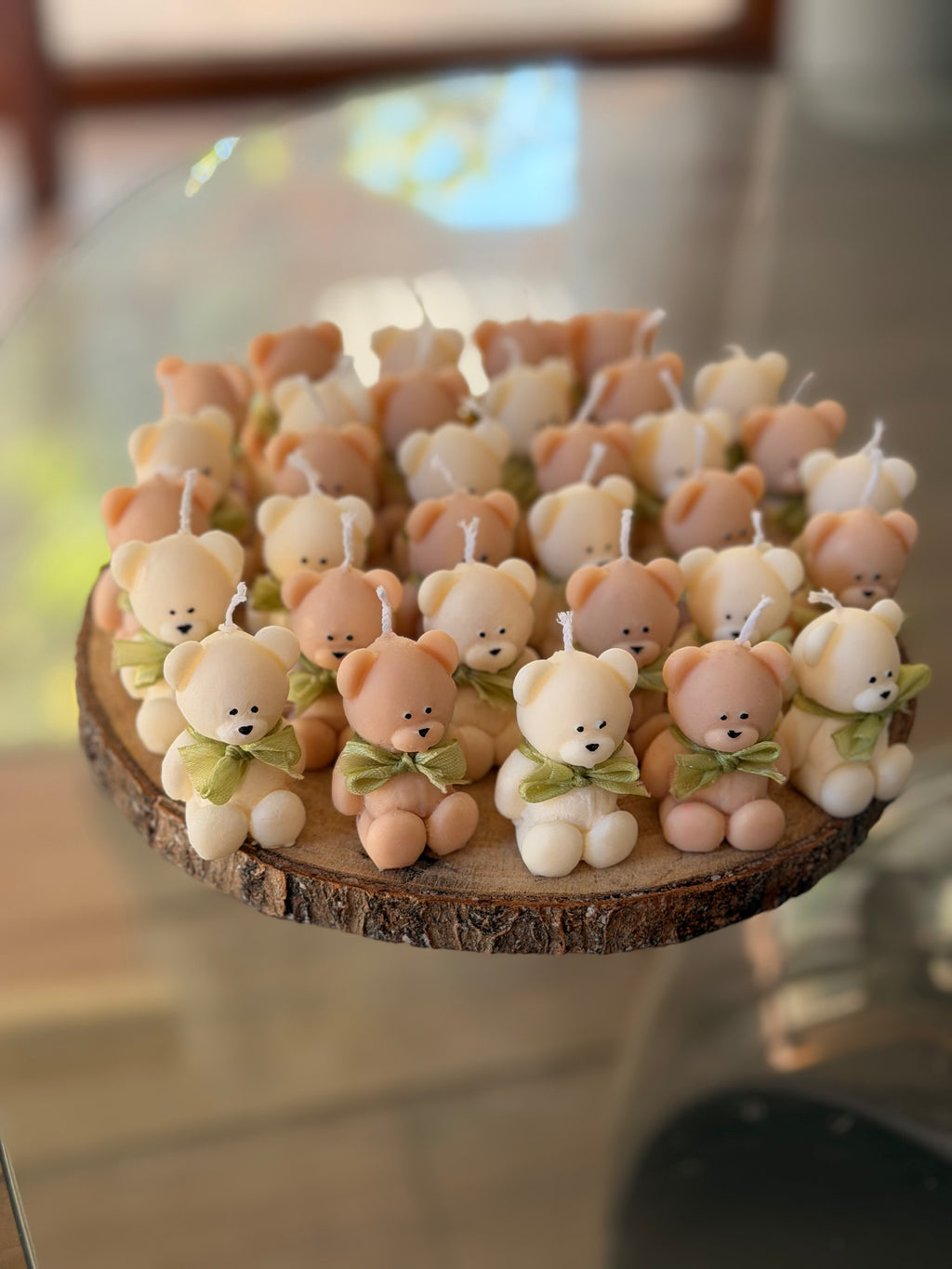 Vela Baby Shower - Oso liso