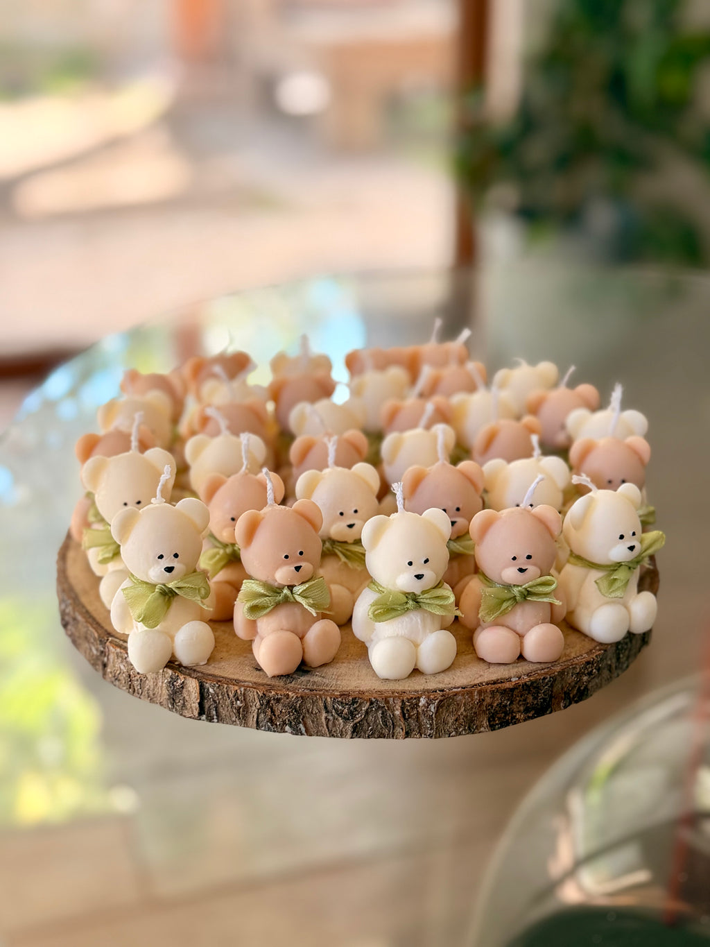 Vela Baby Shower - Oso liso