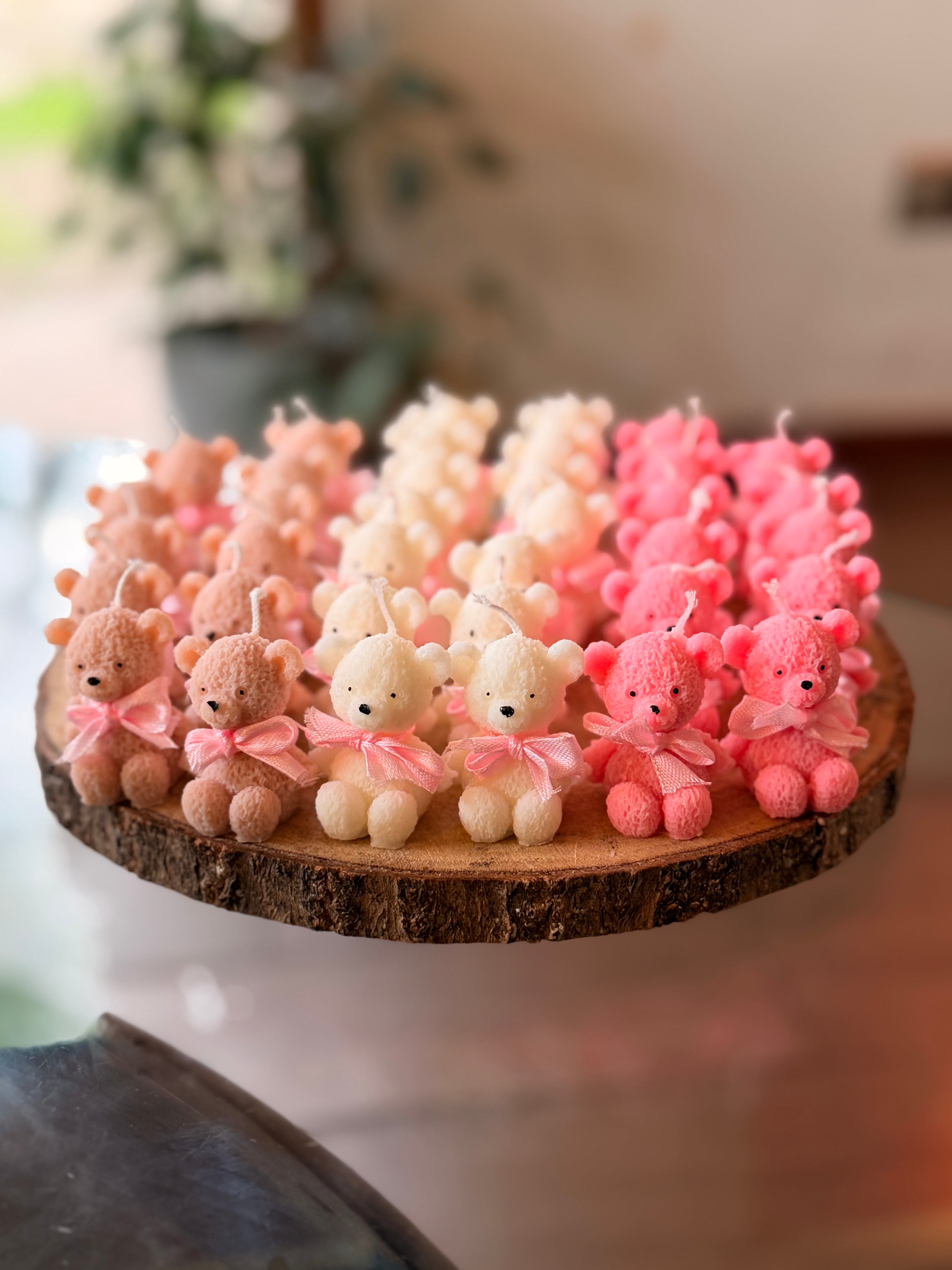 Vela Baby Shower - Oso texturizado