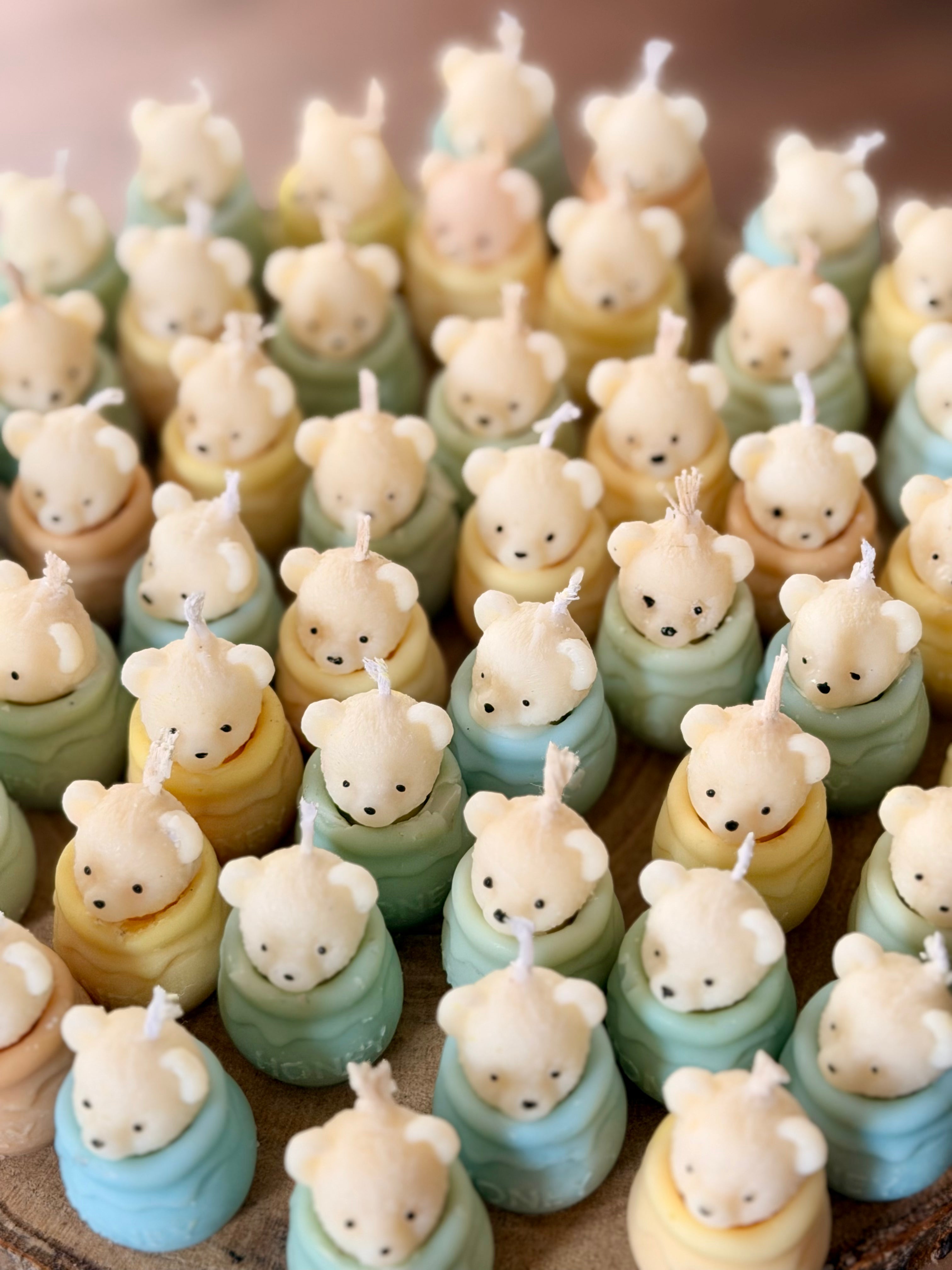 Vela Baby Shower - Osito miel