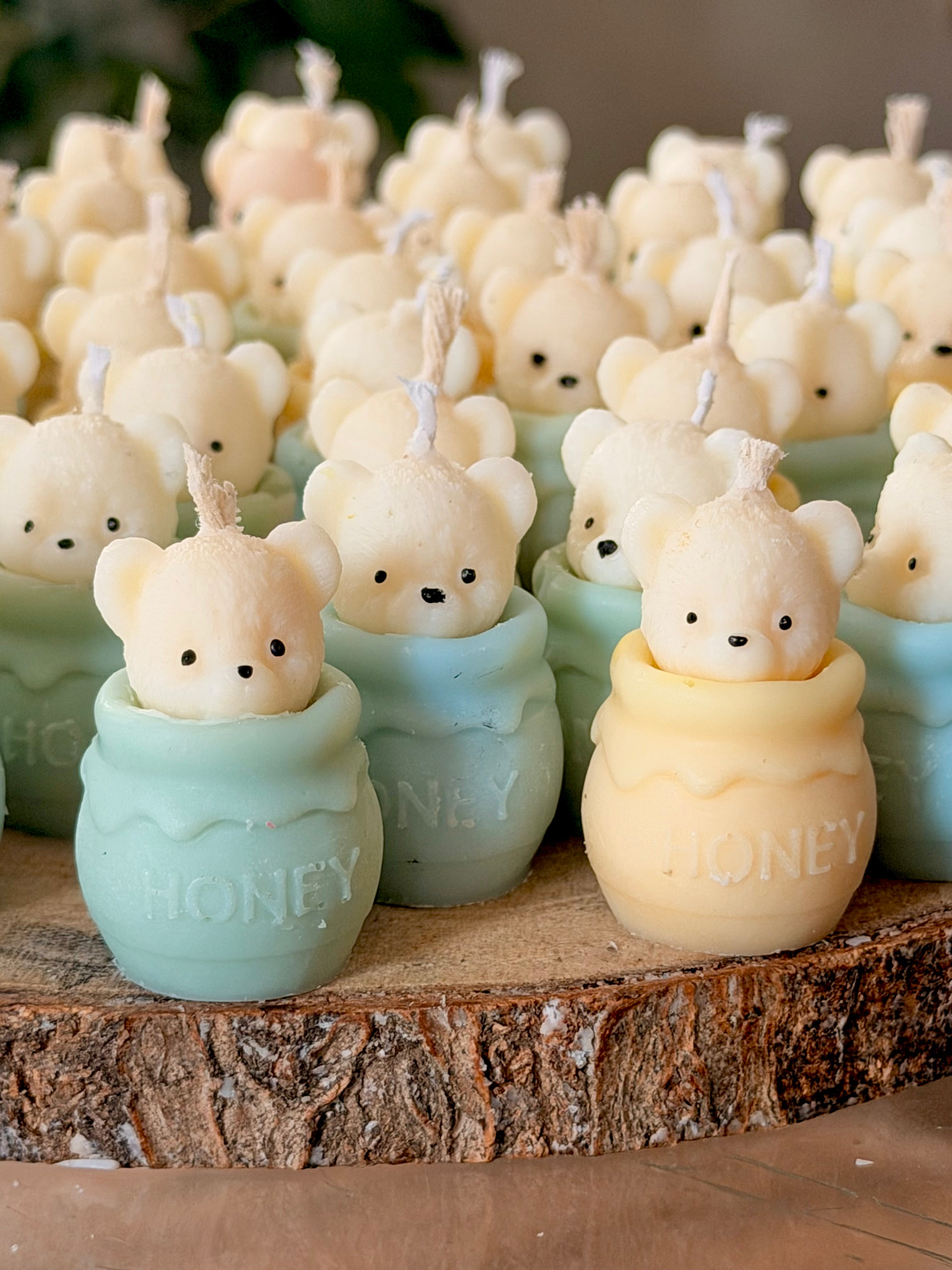 Vela Baby Shower - Osito miel