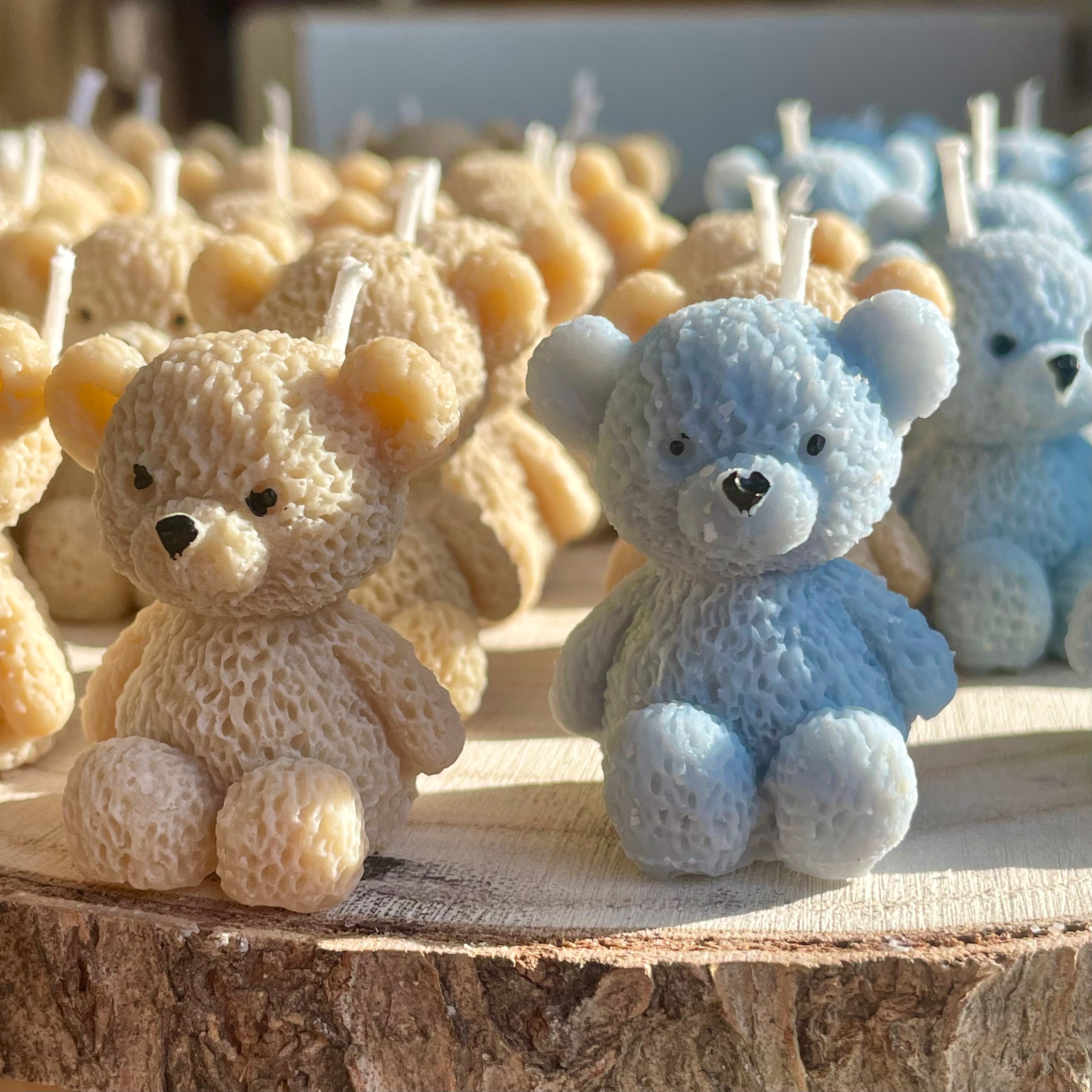 Vela Baby Shower - Oso texturizado