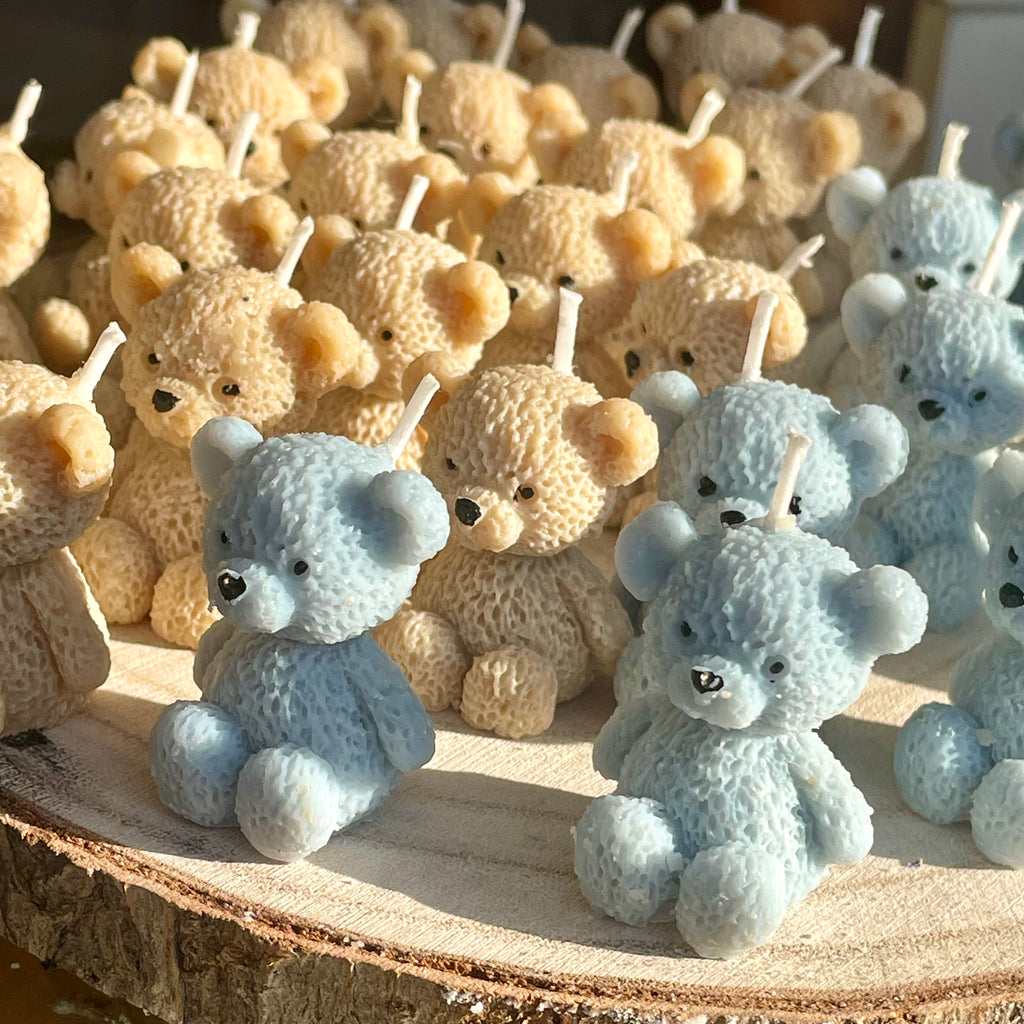Vela Baby Shower - Oso texturizado