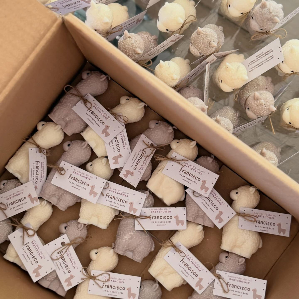 10 Velas Baby Shower - Alpaca