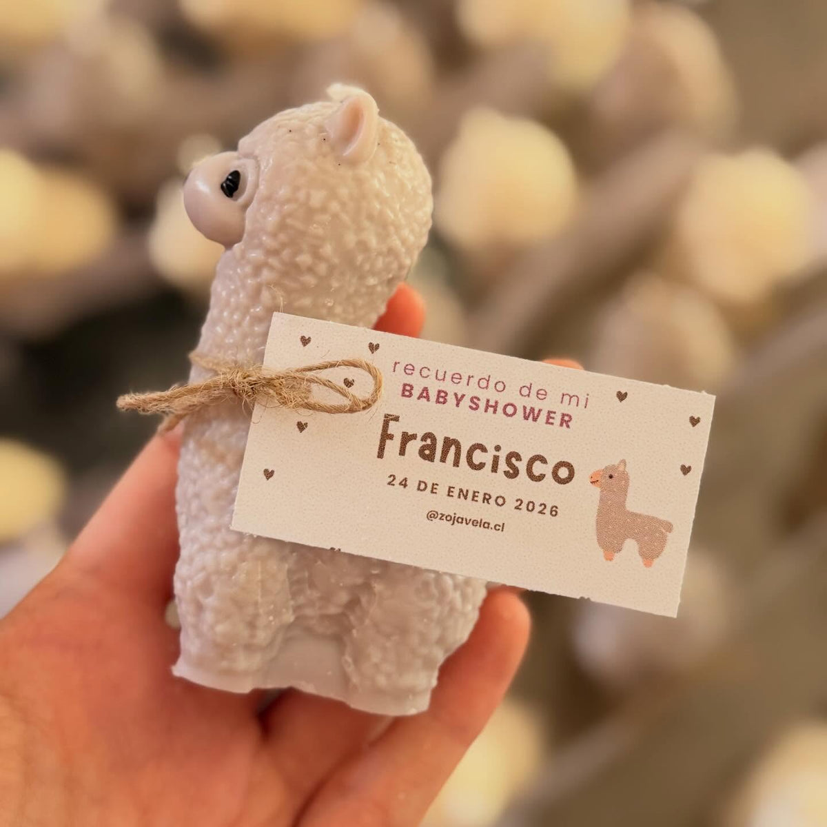 10 Velas Baby Shower - Alpaca