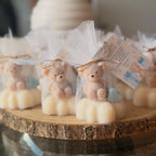 10 Velas Baby Shower - Oso texturizado en nube