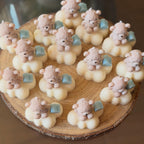 10 Velas Baby Shower - Oso texturizado en nube