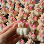 10 Velas Baby Shower - Oso texturizado en nube