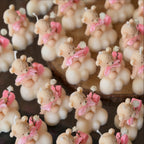 10 Velas Baby Shower - Oso texturizado en nube